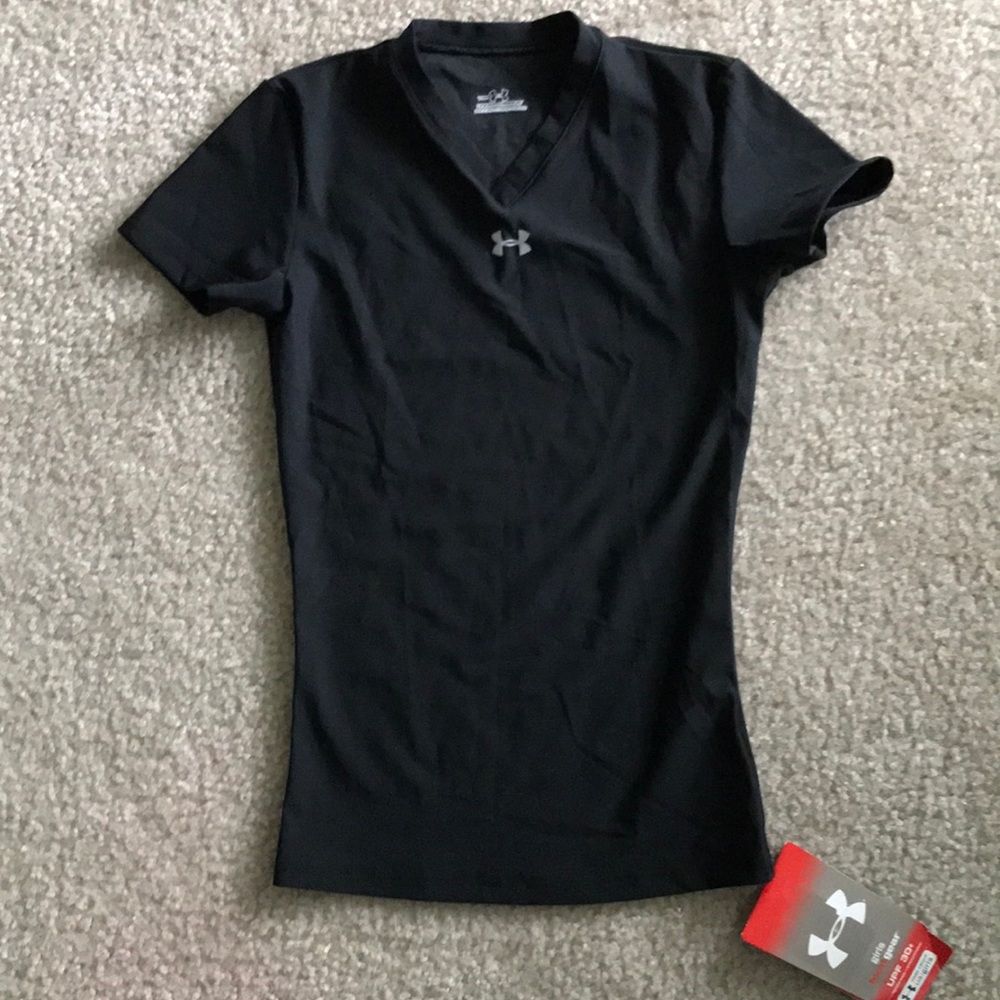 UnderArmour Heat Gear Girls Black Shirt